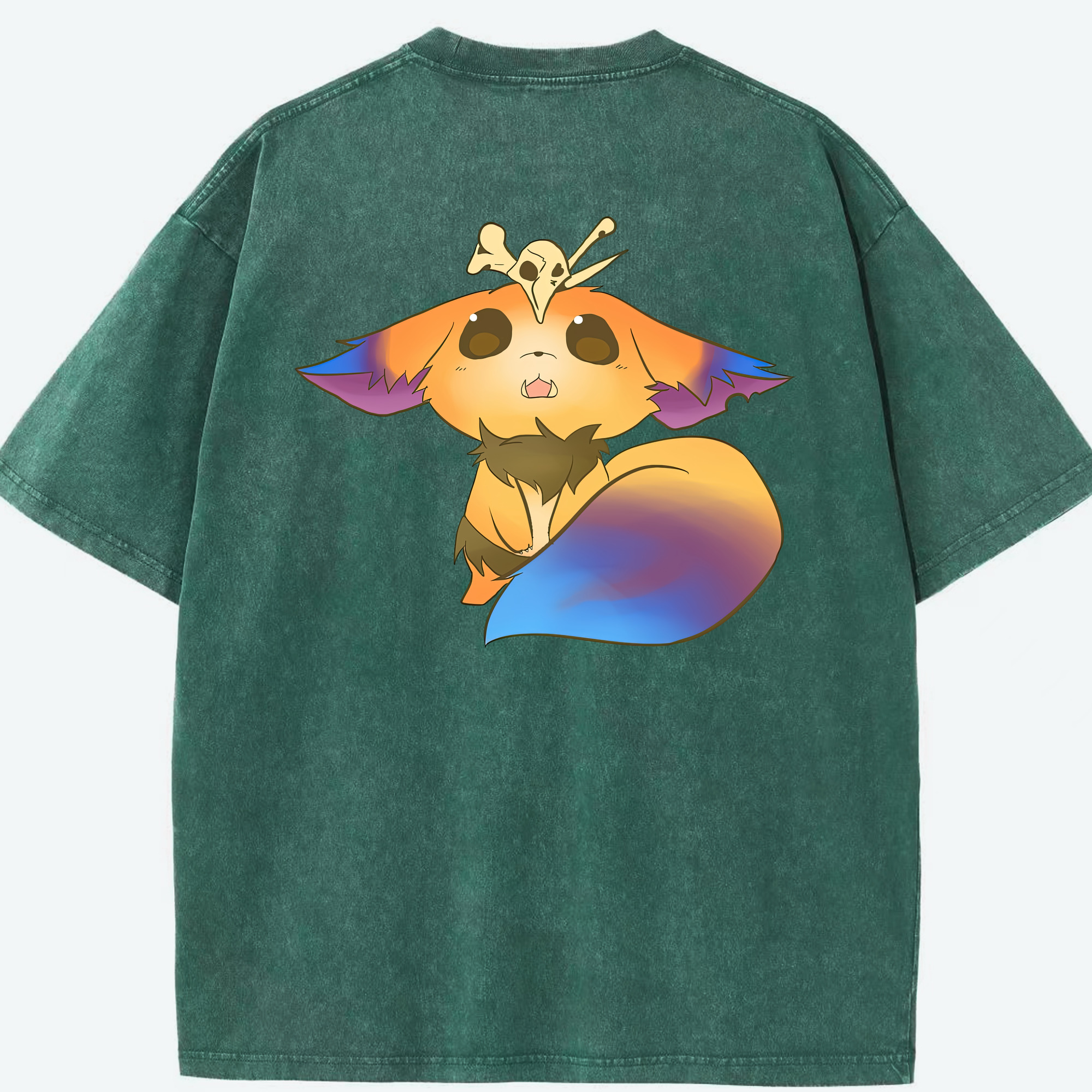 リーグ・オブ・レジェンド League of Legends LOL 綿100% ヴィンテージ風 半袖Tシャツ（背面プリント）